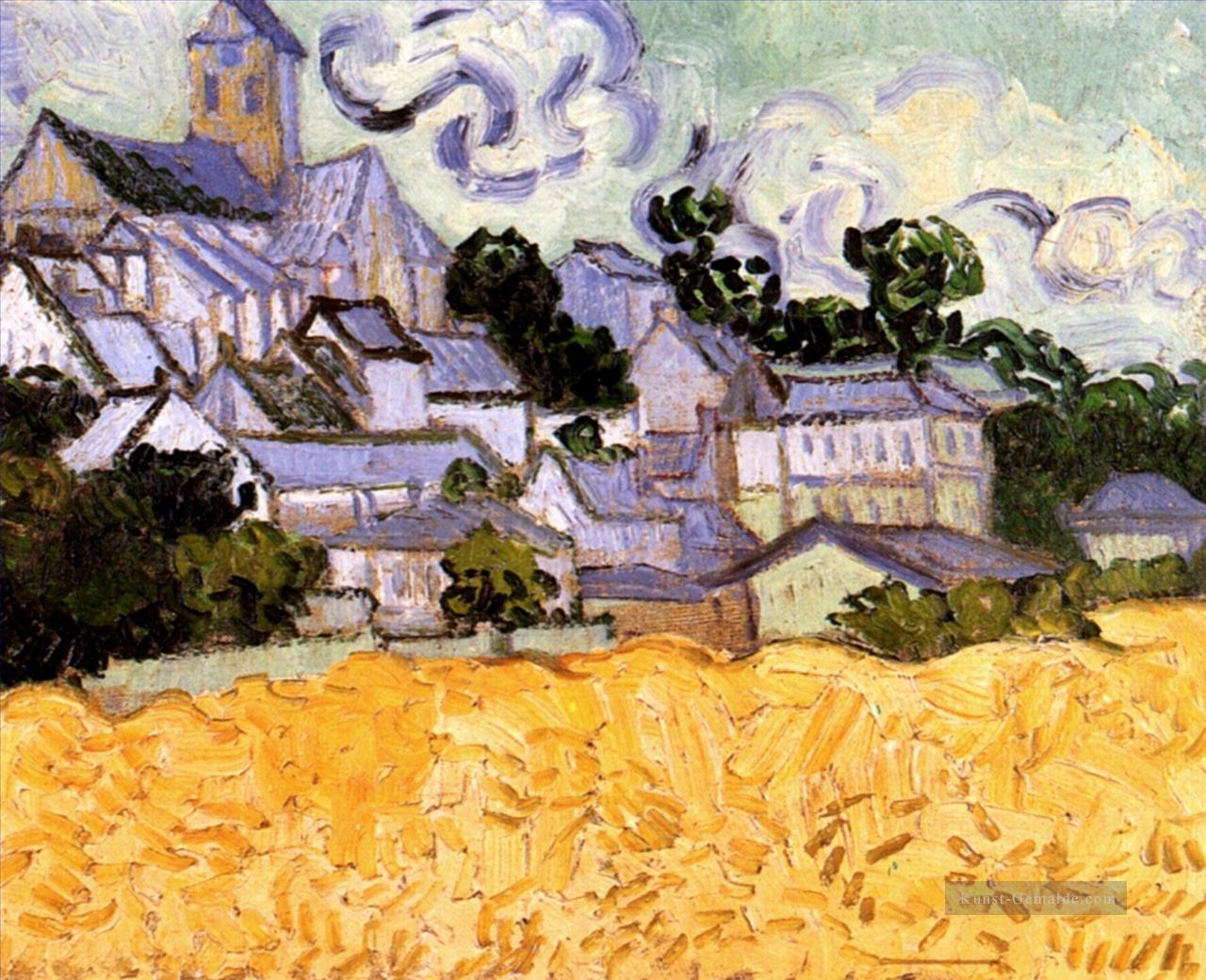 Ansicht von Auvers mit Kirche Vincent van Gogh Ölgemälde